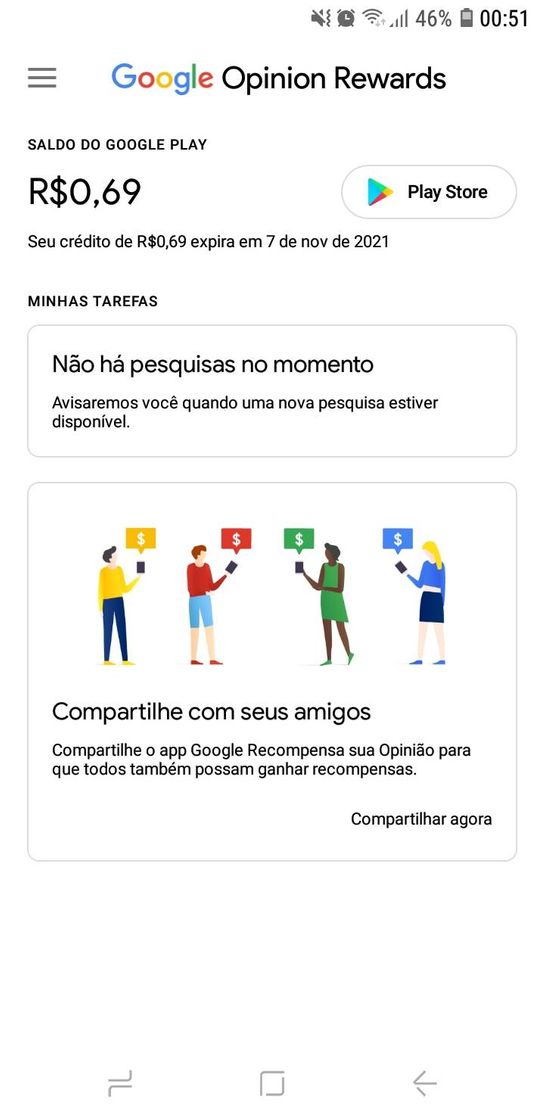 Moda Google Opinion Rewards -