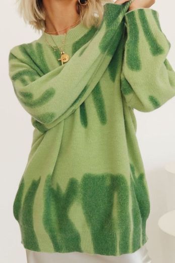 Green Poplar paint spill jumper | Kiwi & Co – Kiwi & Co