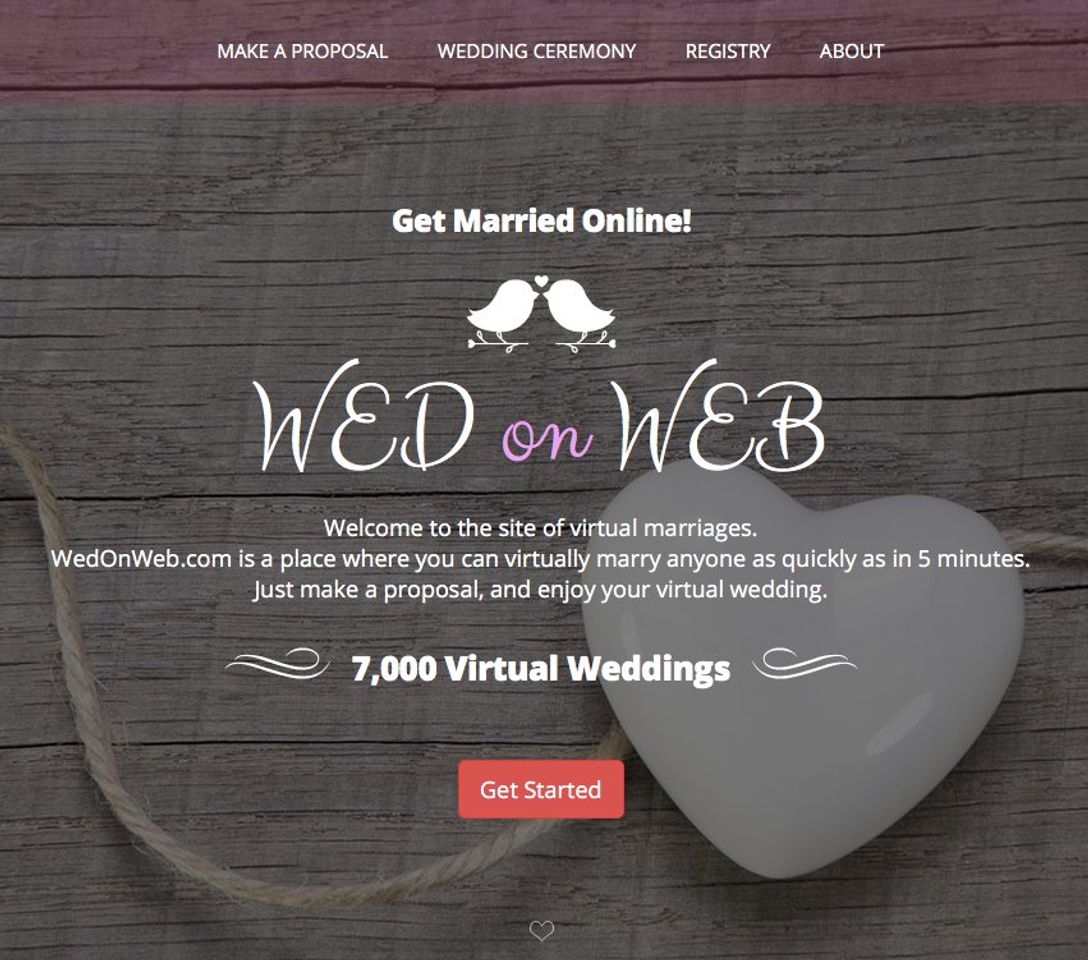 Moda Proposal Sent - Virtual weddings for fun by WEDonWEB.