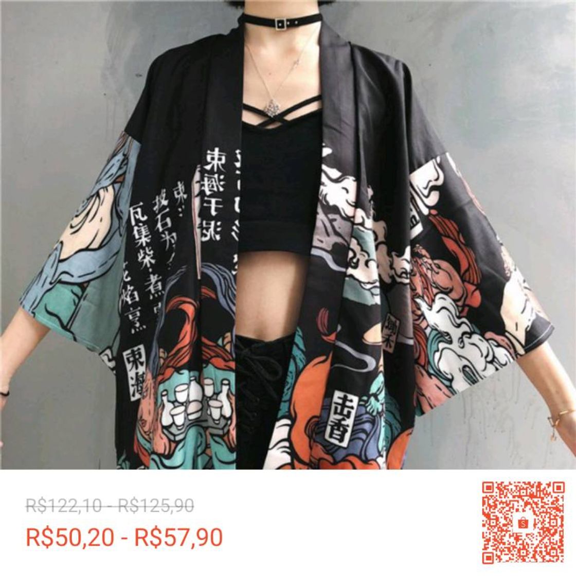 Moda Delfinae Blusa Kimono Masculina / Feminina Estilo Chinês 