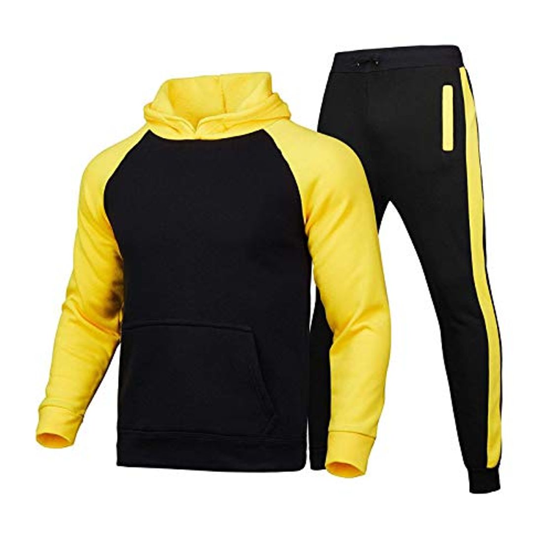 Social celly STRIR Chándal de Hombre 2 Piezas,Con Ropa de Deporte Top Sudadera,Moda