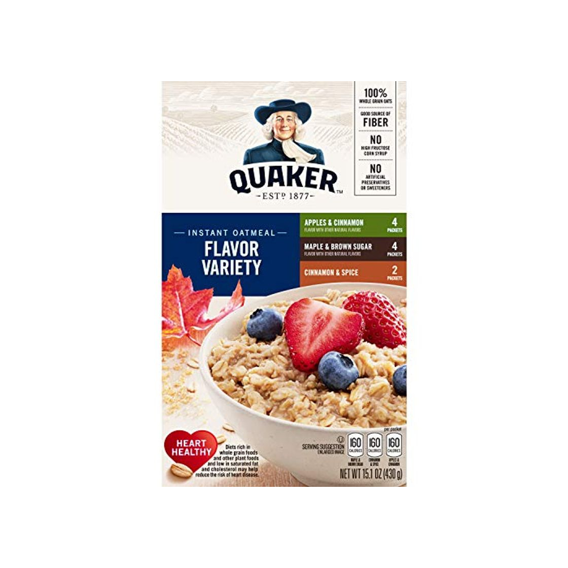 Product Quaker Instant Oatmeal Flavor Variety 10 pk