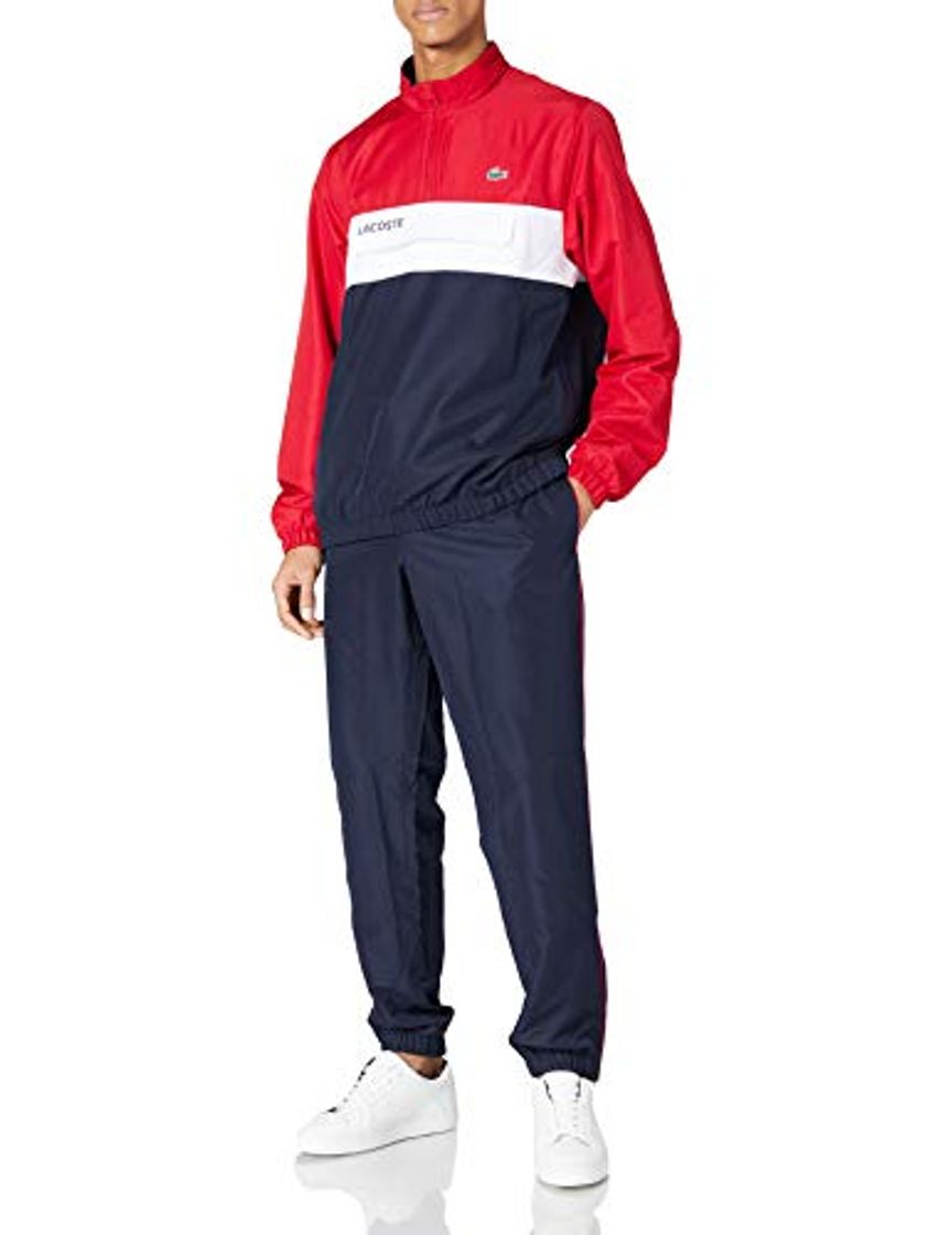 Social Lacoste Sport WH9540 conjunto de chándal hom, Rubis