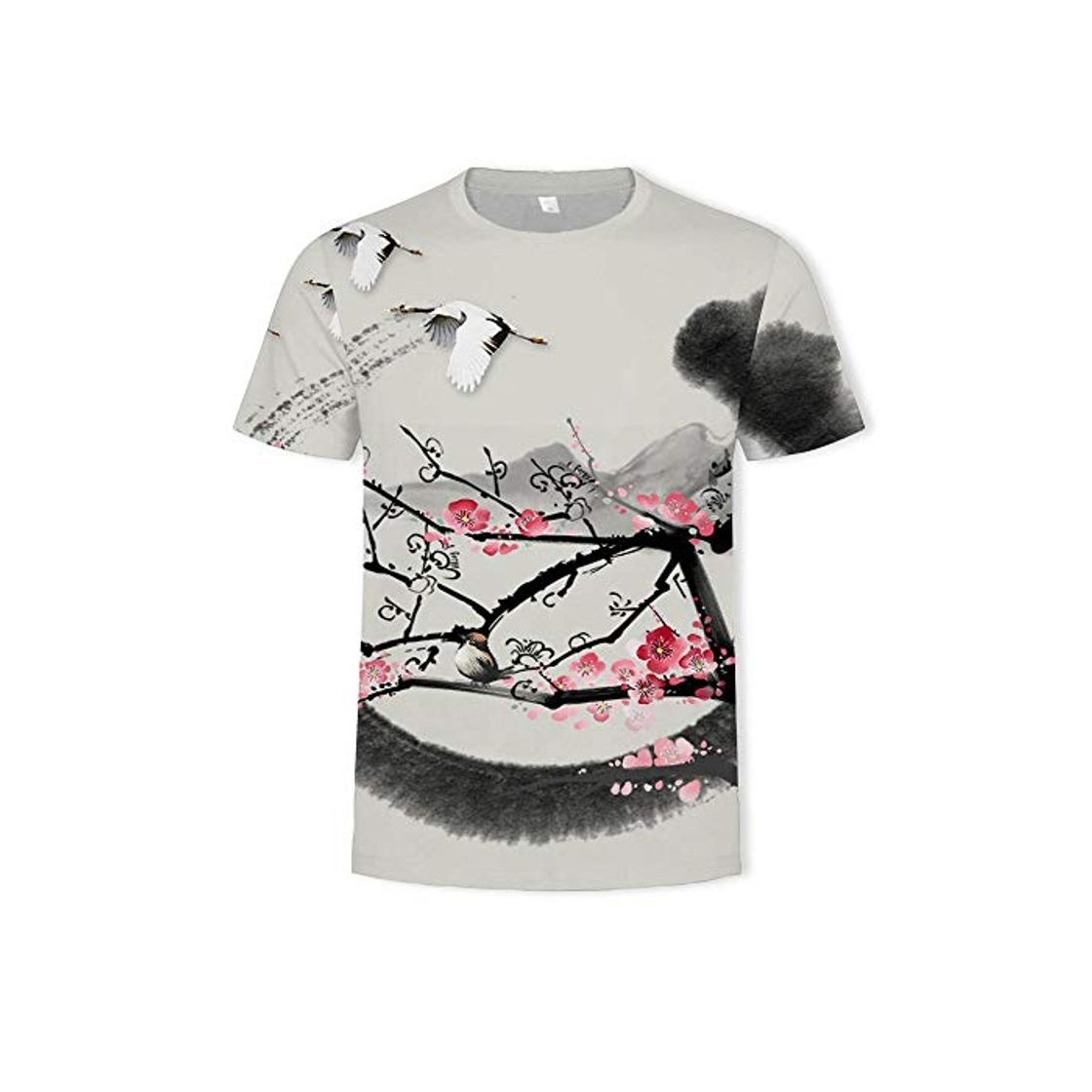 Social T-Shirt 3D unissex folgado Casual Manga Curta macacão de Gola Redonda Tops