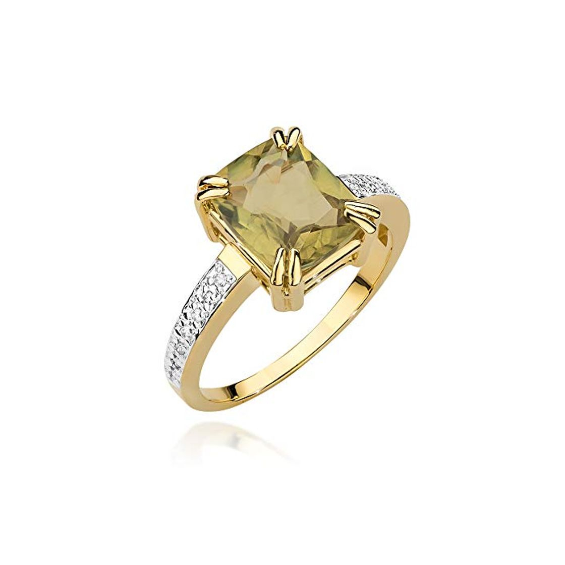 Fashion Anillo para mujer de oro amarillo 585 de 14 quilates