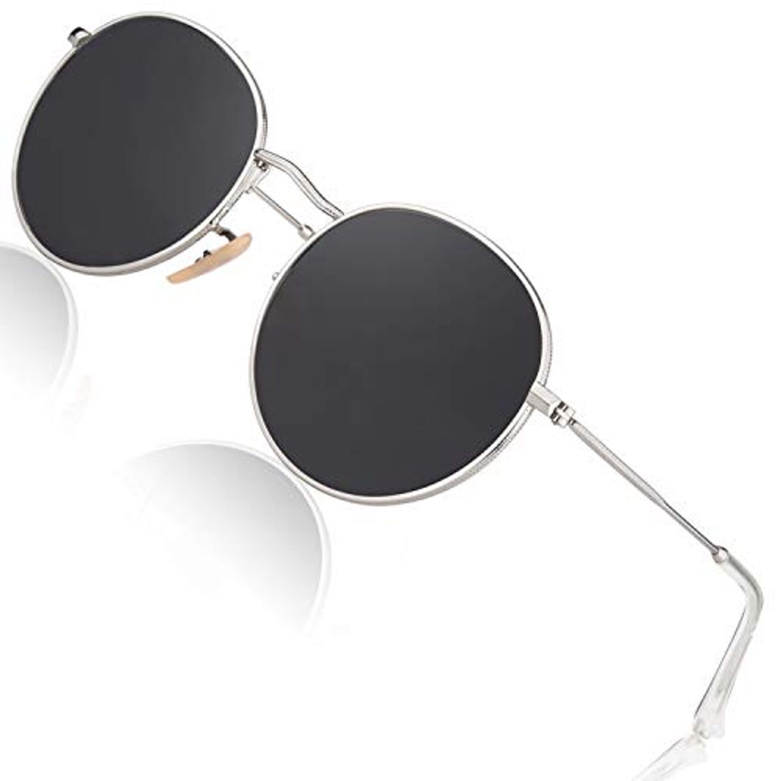 Social CGID E47 Pequeño Estilo Vintage Retro Lennon inspirado círculo metálico redondo gafas