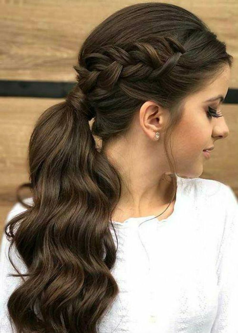 Moda Penteado com trança 