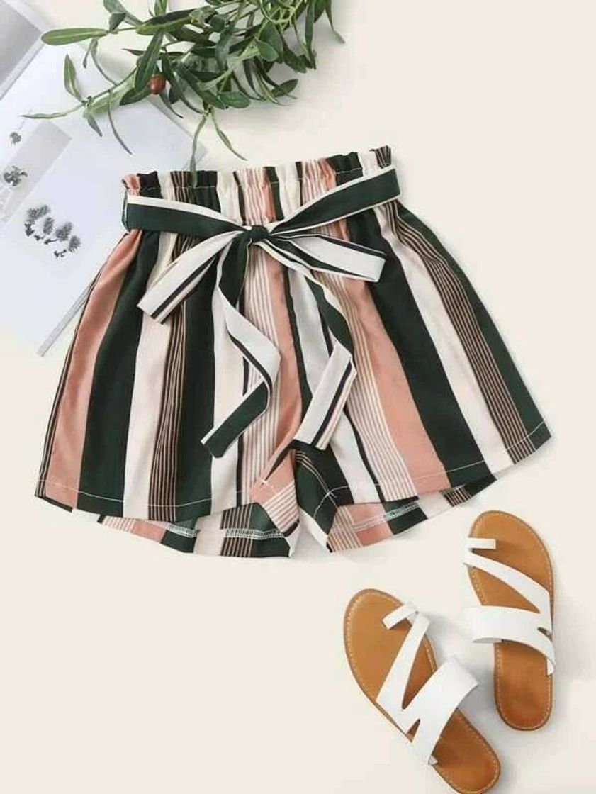 Social Short listrado 