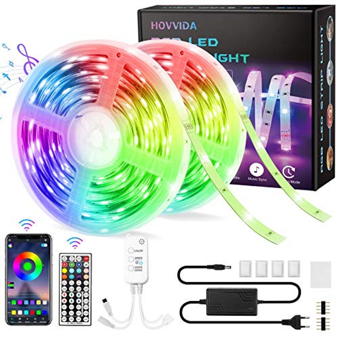Social 15M Tiras LED RGB 5050 Música