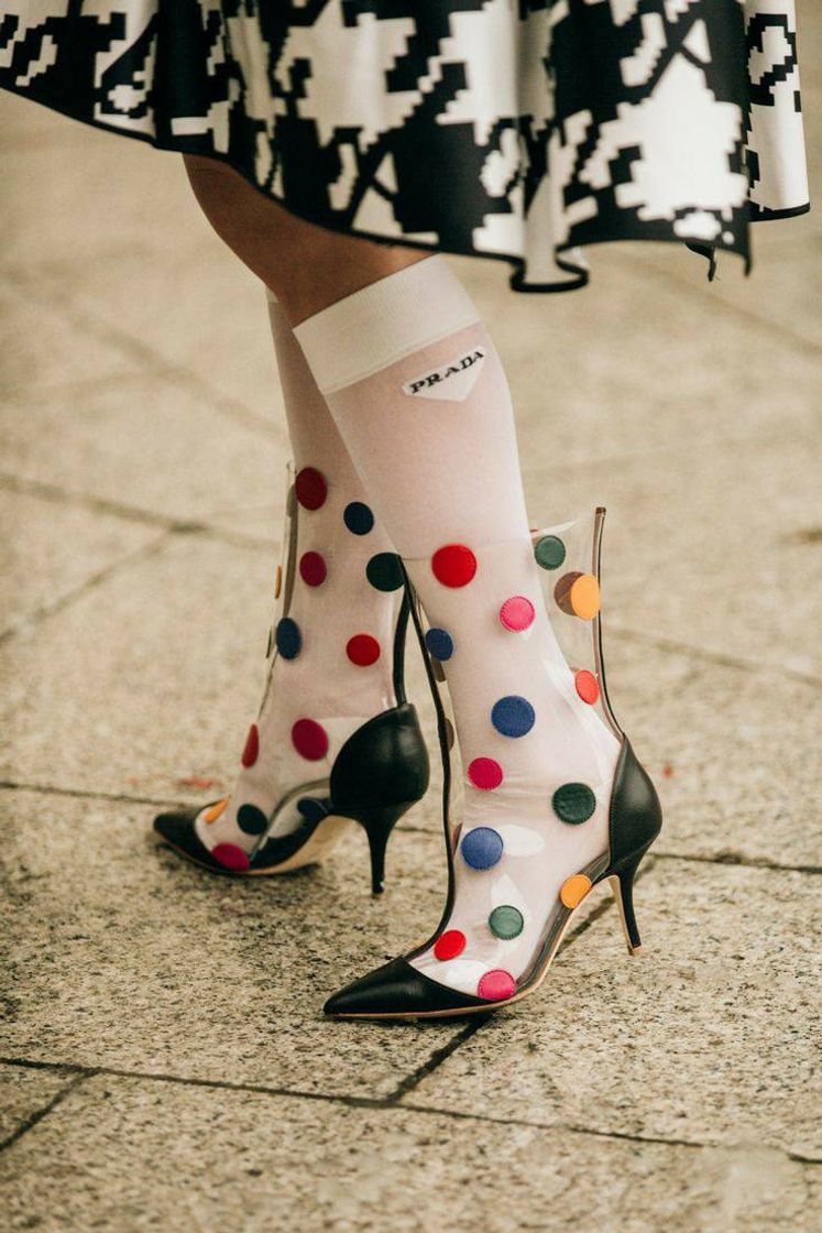 Fashion polka dot boot