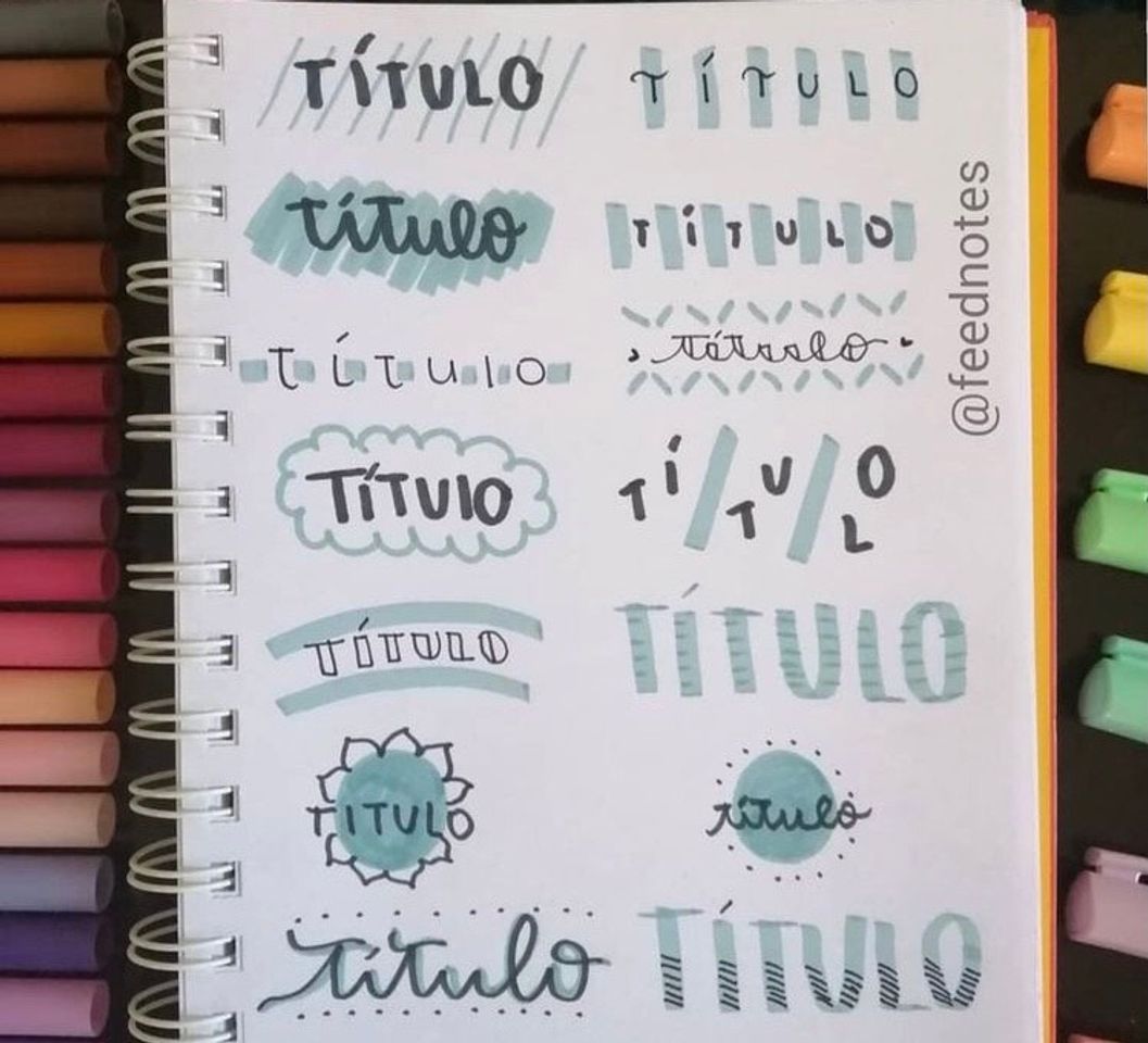 Moda decoração de caderno 