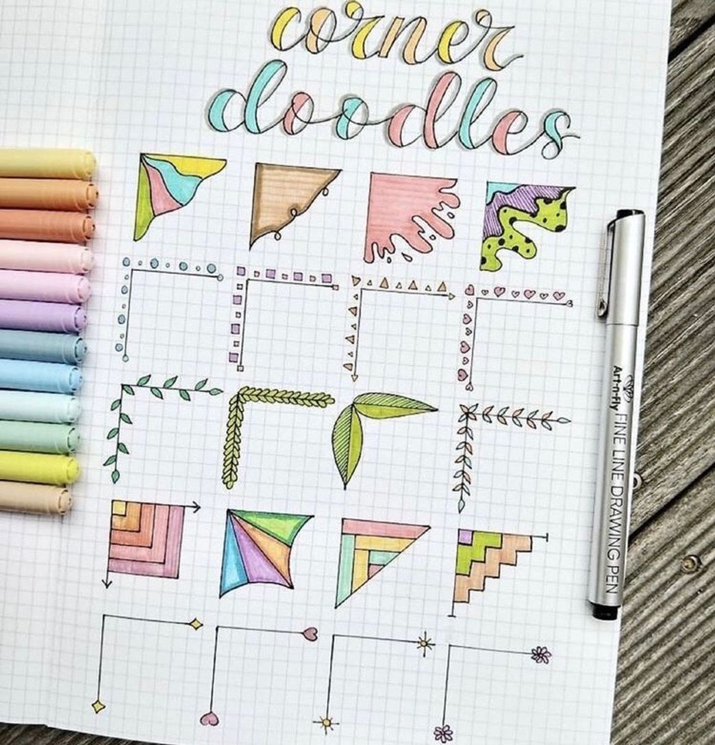 Moda caderno de decoração