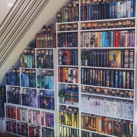 Querer uma biblioteca assim em casa é querer demais? 😍💙