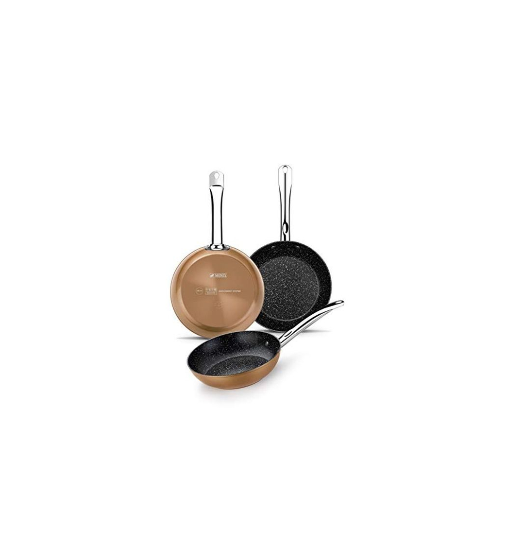 Producto Monix Copper - Set de 3 Sartenes Efecto Cobre