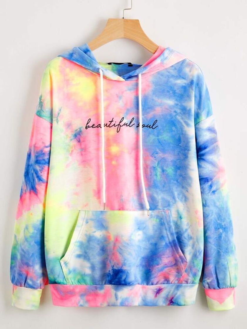 Social Moletom estilo Tie Dye color 