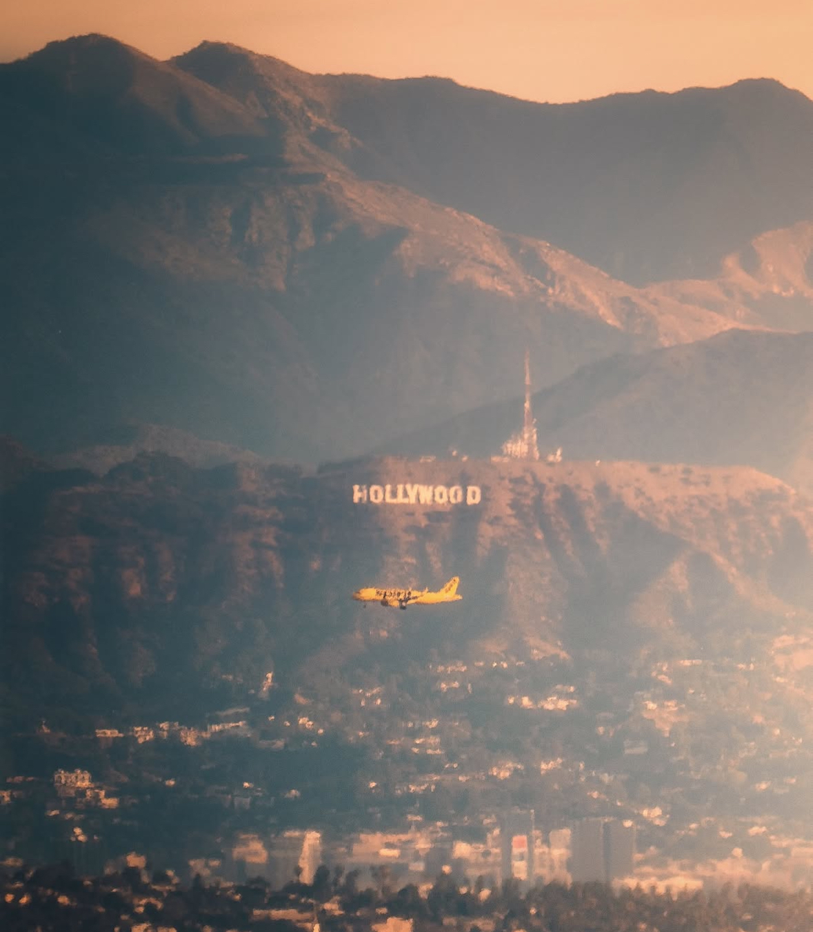 Place Atardecer mirando a Hollywood