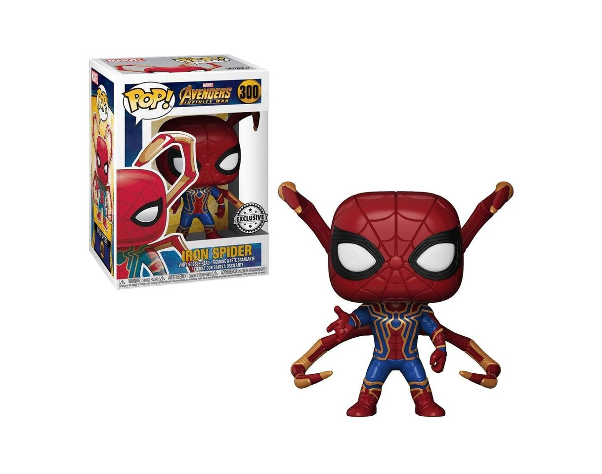 Social Funko- Pop Marvel: Endgame-Iron Spider w/NanoGauntlet Colctib Toy, Multicolor, Talla Única