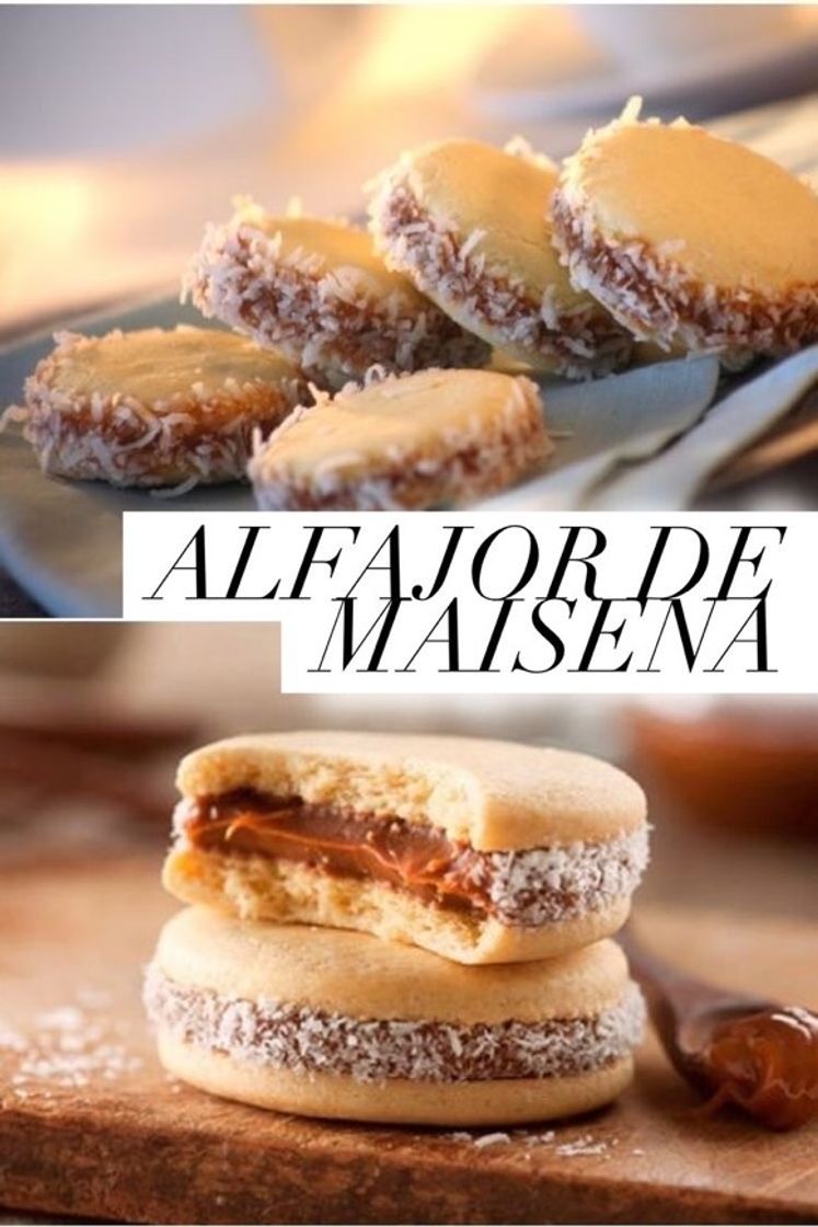 Moda alfajor de maisena - recheada com doce de leite 