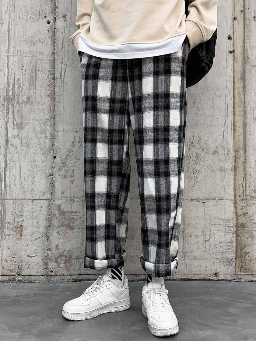 Fashion Plaid pants 