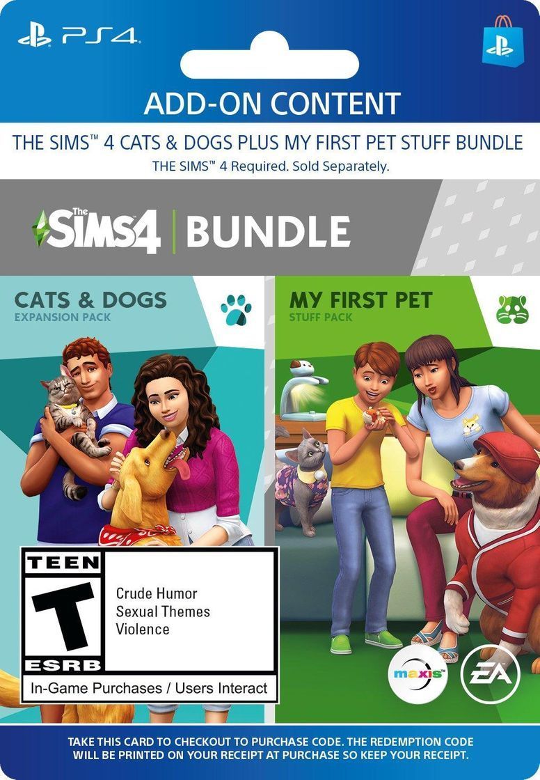 Videojuegos The Sims 4: Cats and Dogs PLUS My First Pet Stuff