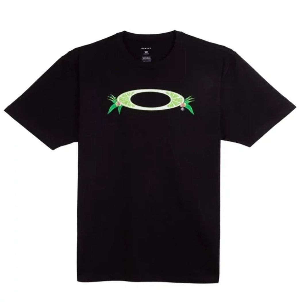 Fashion CAMISETA OAKLEY MASCULINA O SLICE TROPICAL TEE PRETA