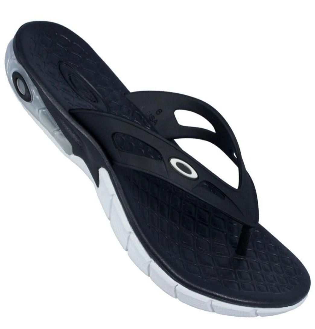 Fashion Chinelo Oakley Killer Point Masculino Preto/Branco