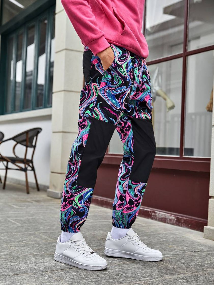 Fashion COLORBLOCK PANTS