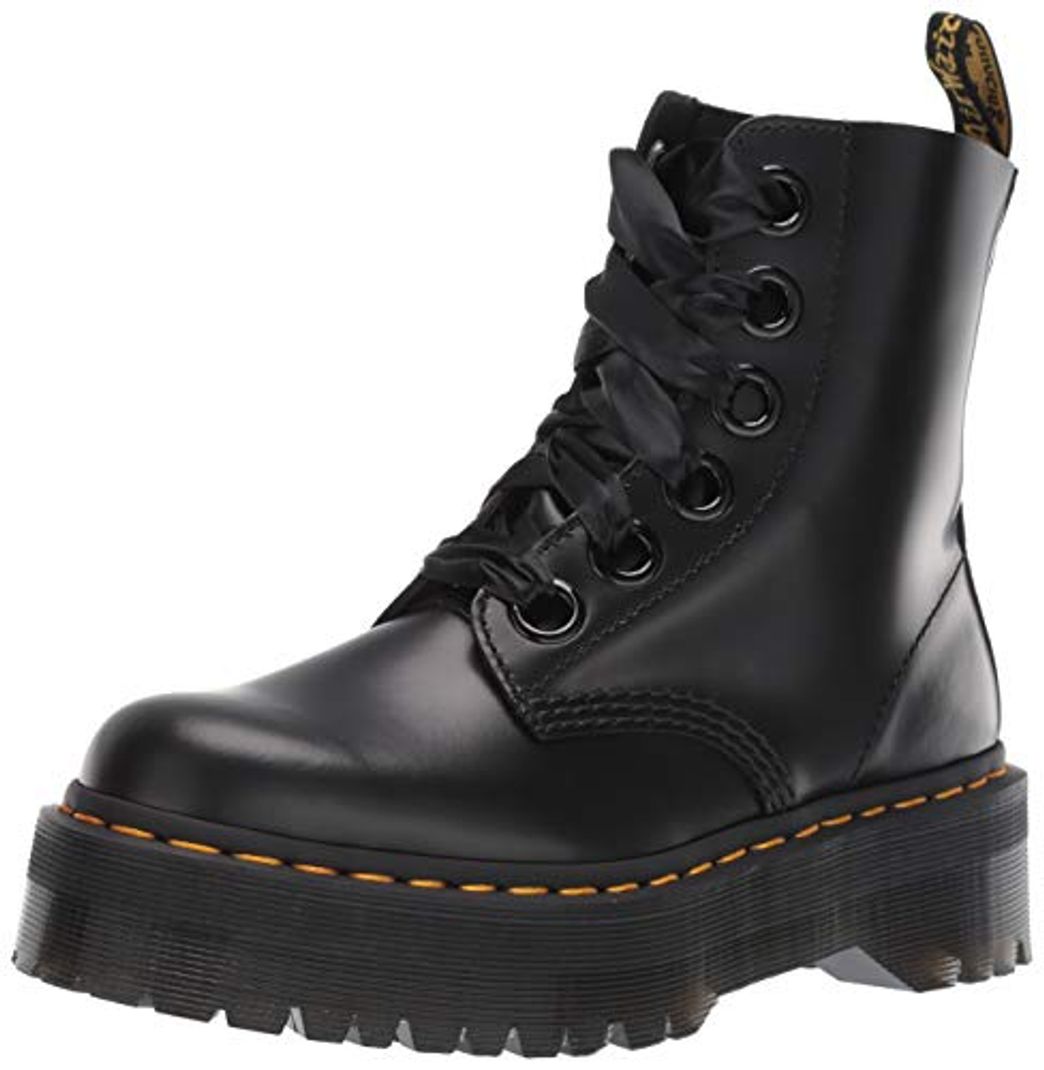 Moda Dr Martens Molly, Botas de Nieve para Mujer, Negro