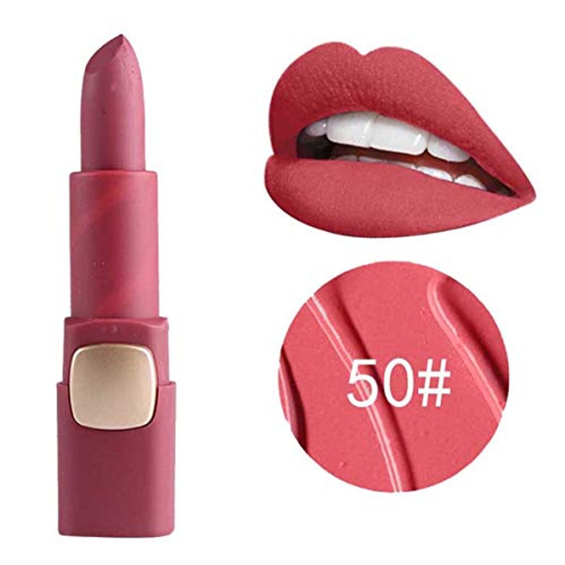 Fashion HaiQianXin Mate Lápices Labiales Maquillaje Pigmentos Cosméticos de Color Desnudo Hidratante Sexy