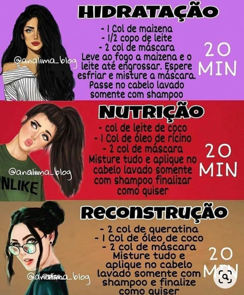 Moda Receitas de cabelo