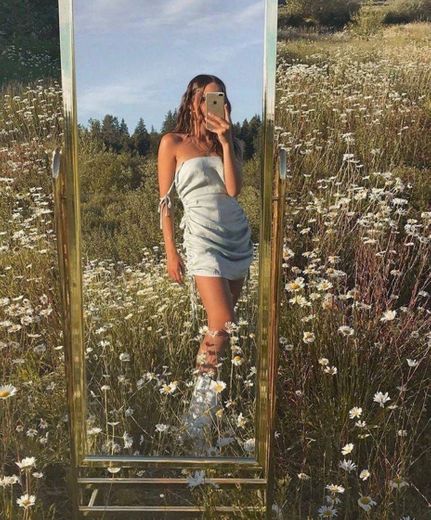 espelho + natureza