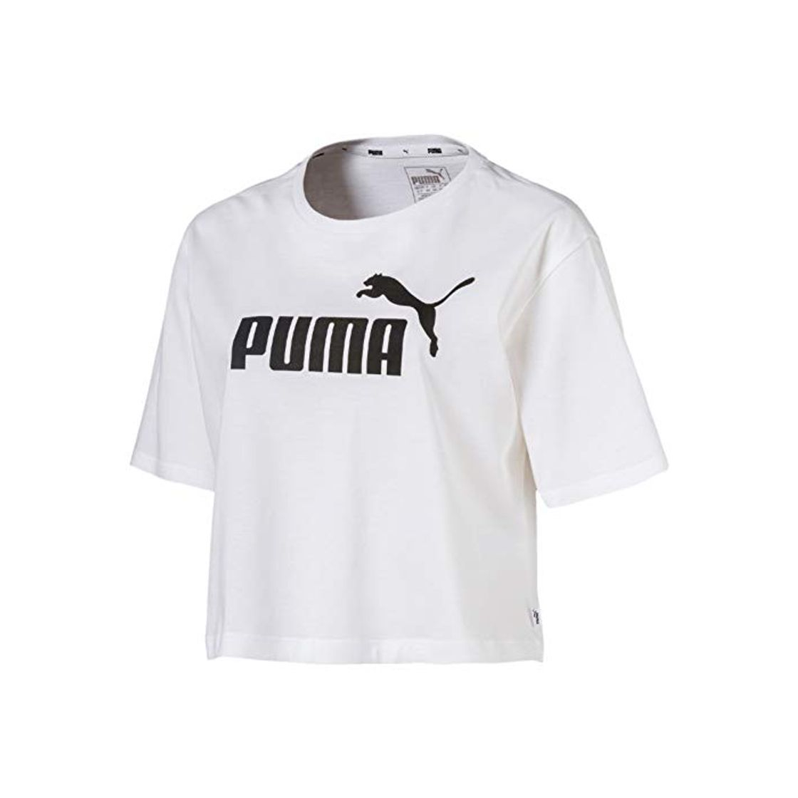 Social Puma ESS+ Cropped Logo T-Shirt