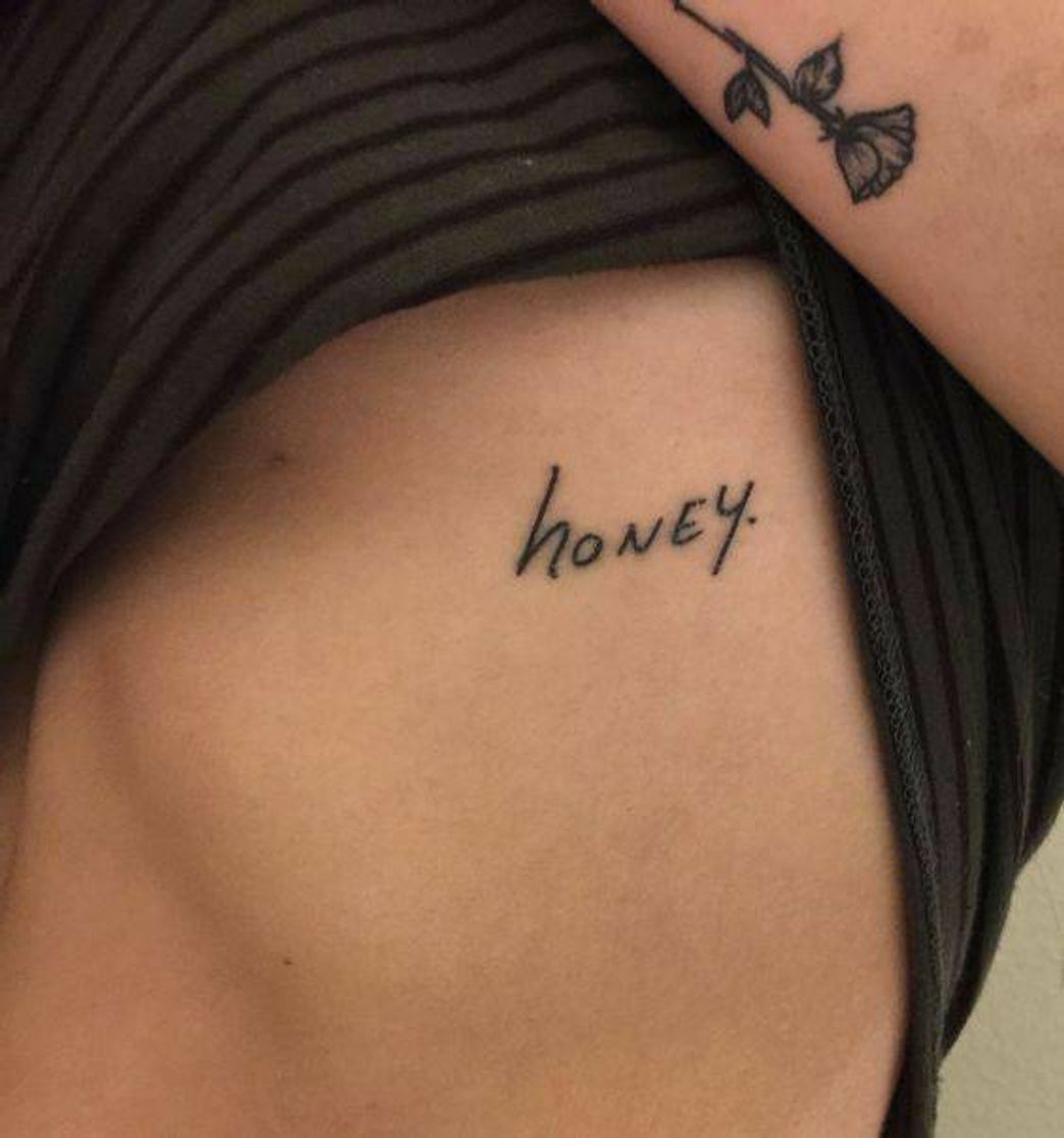 Fashion tattoo: honey 