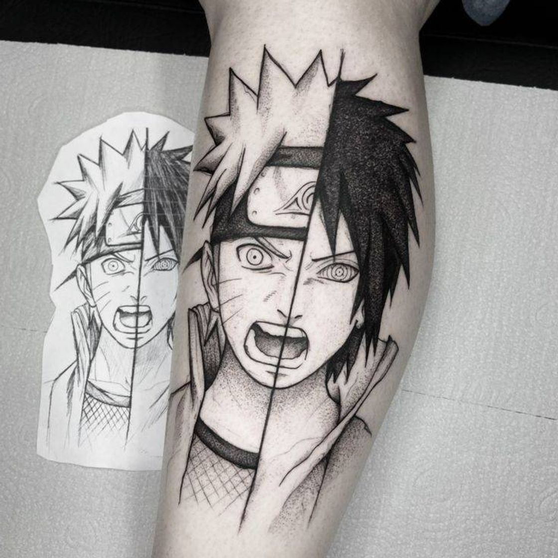 Fashion tatoo naruto and saske