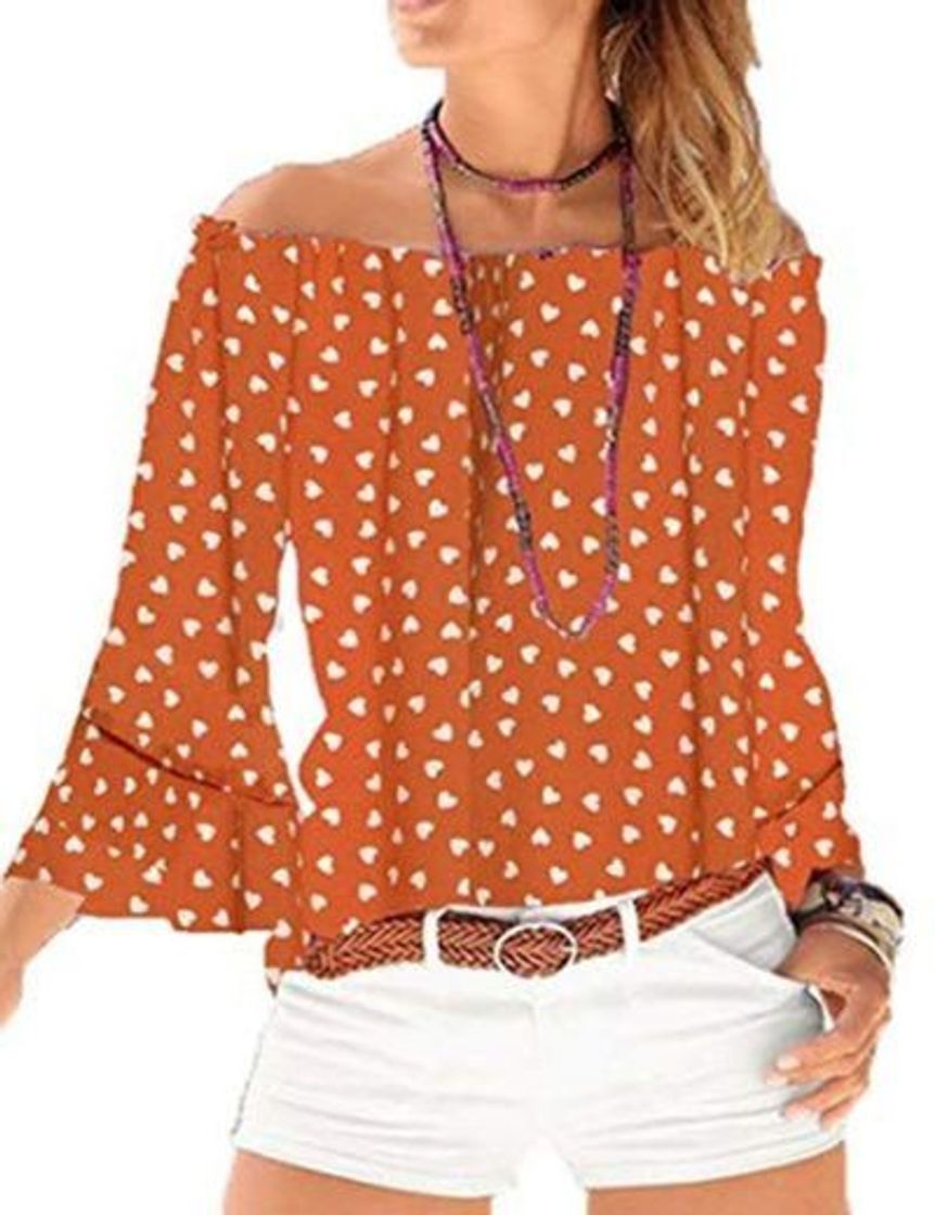 Social Yiarnme Mujer Verano Casual Blusa Camiseta 3/4 Manga Suelto T-Shirt Tops Sin