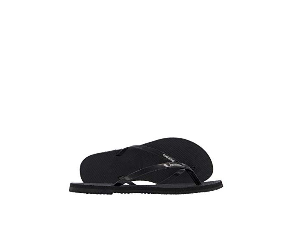 Fashion Havaianas You Metallic, Sandalias para Mujer, Negro