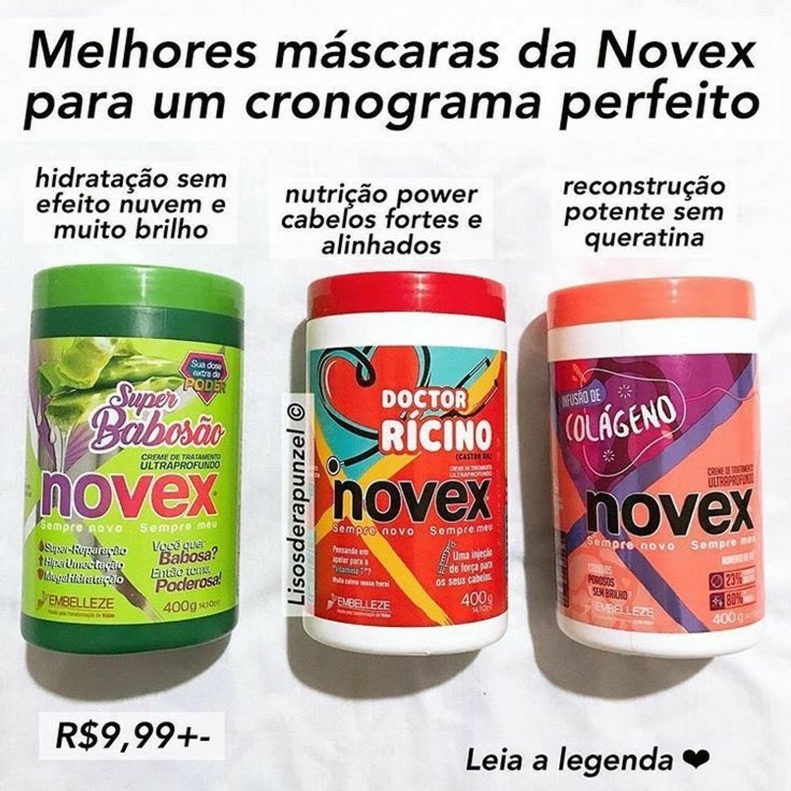 Moda MÁSCARA NOVEX