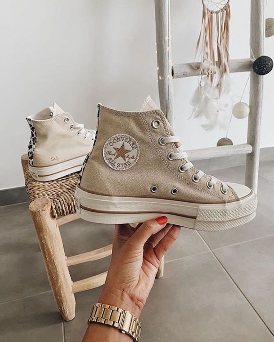 Social All star marrom cano alto