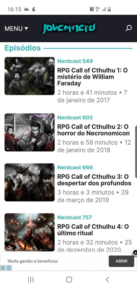 Fashion RPG Call of Cthulhu - Jovem Nerd