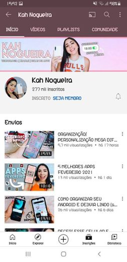 Canal do YouTube 