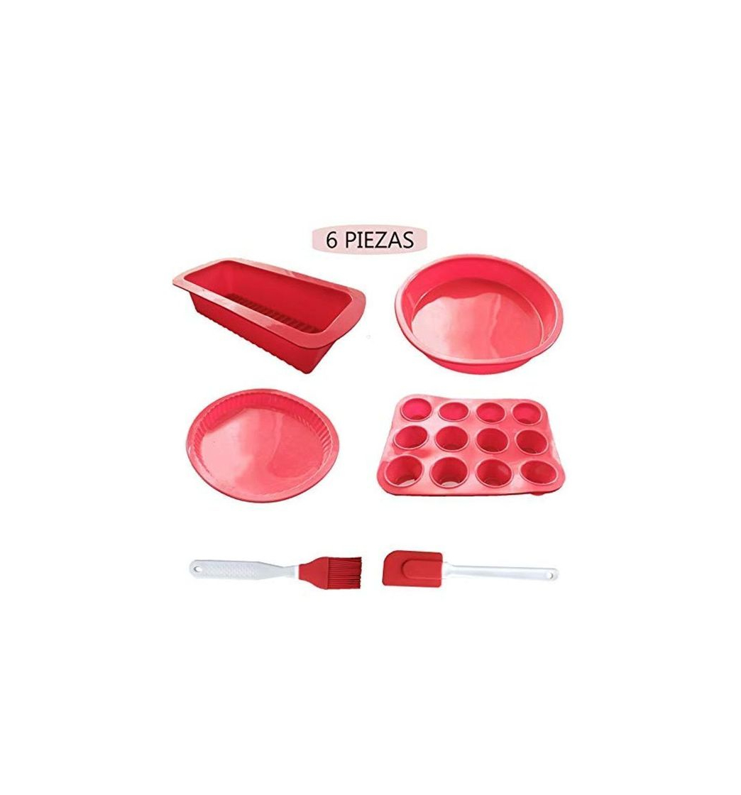 Social Set de 4 Moldes de Silicona de Repostería y Pastelería para Horno