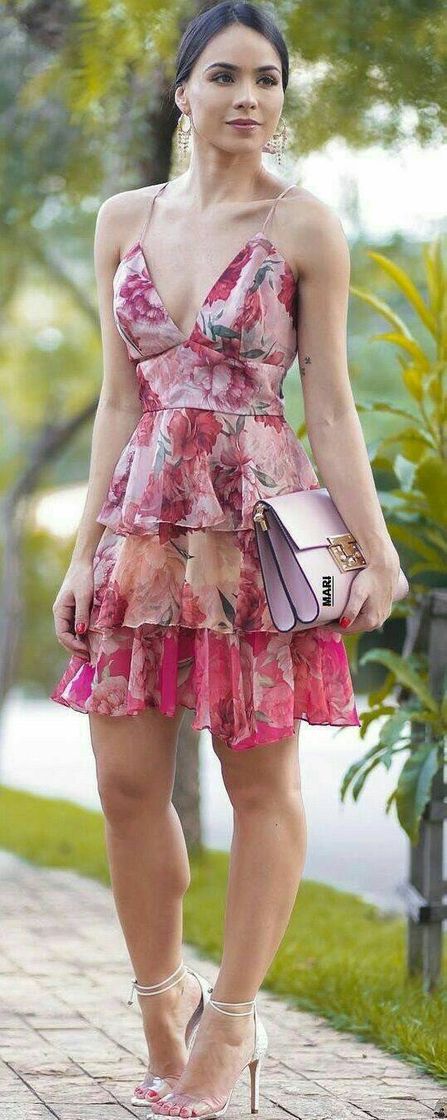 Vestido de babado