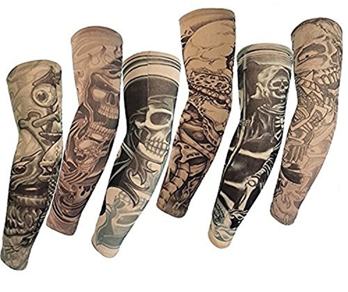 Social SHINA Hot Juego de 6 Novedosas Mangas de tatuajes temporales