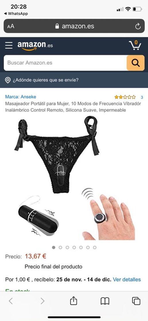 Fashion Vibrador negro Amazon 