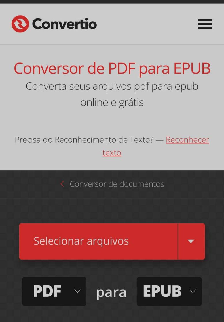 Moda Conversor de Pdf, Epub e etc.