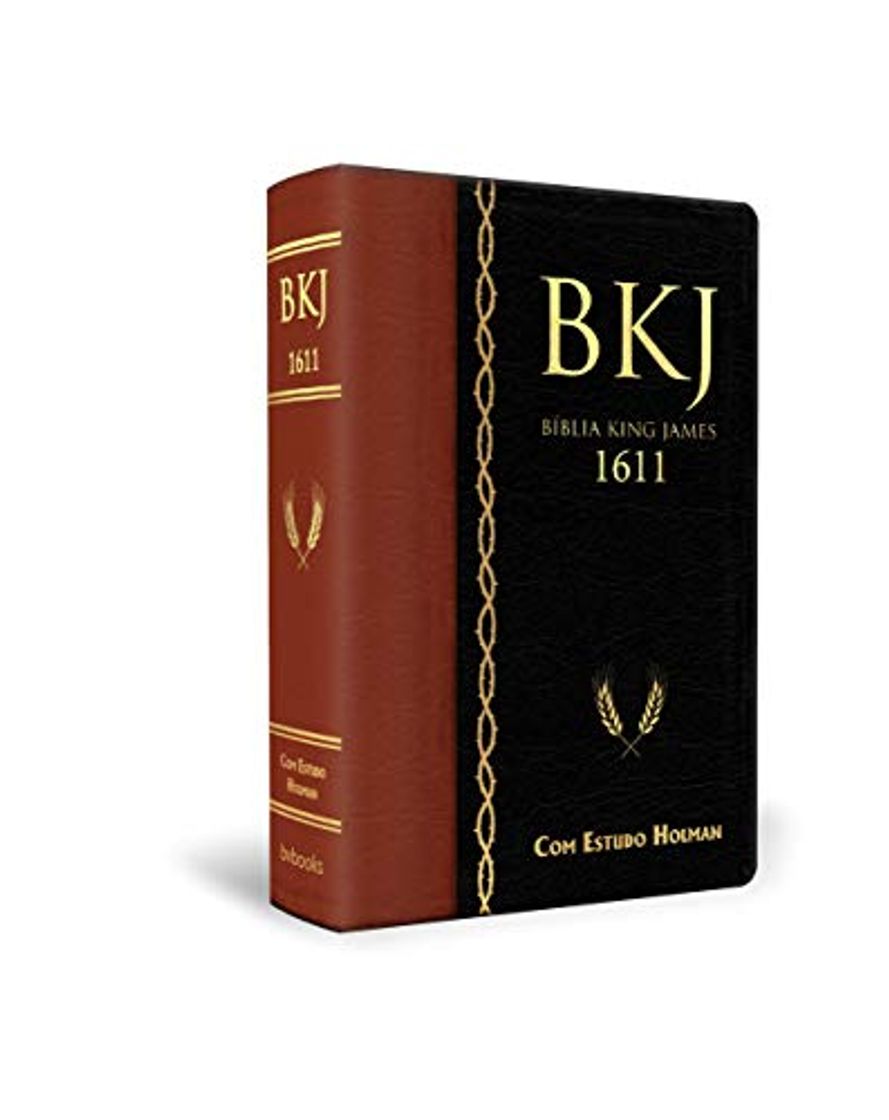 Book Bíblia King James 1611 de Estudo Holman - Marrom com Preta