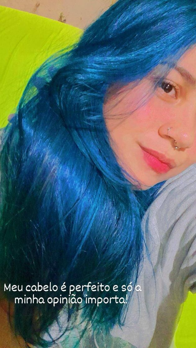 Fashion Cabelo Azul 💙