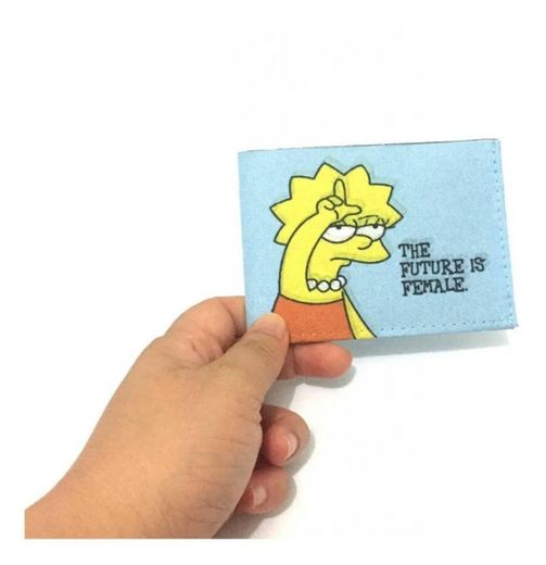 Carteira de dinheiro da Lisa Simpsons azul