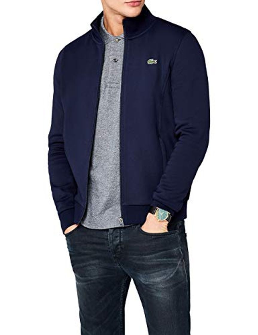Social Lacoste SH7616 Sudadera Cremallera, Azul