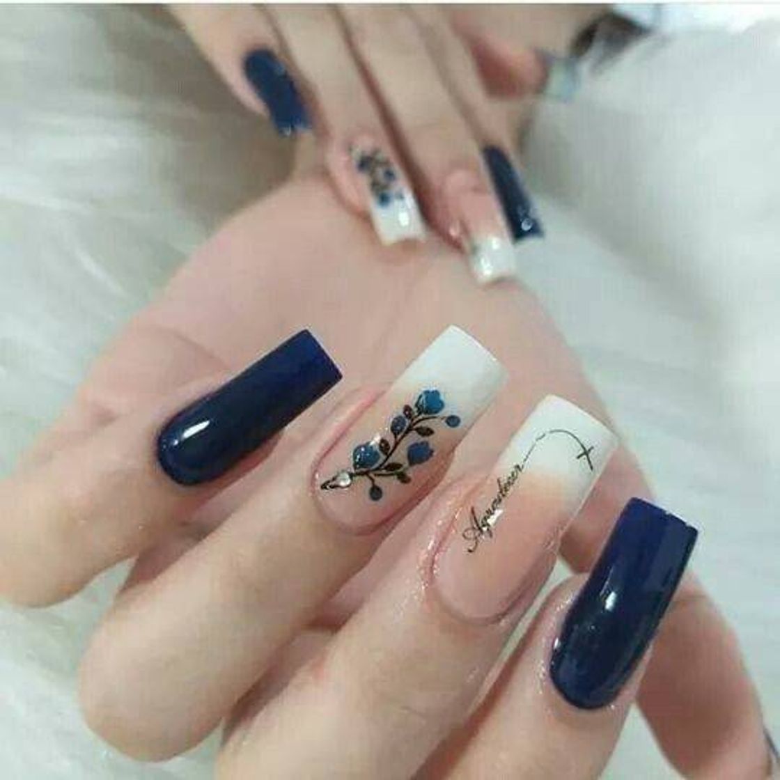 Fashion Unhas decoradas azul